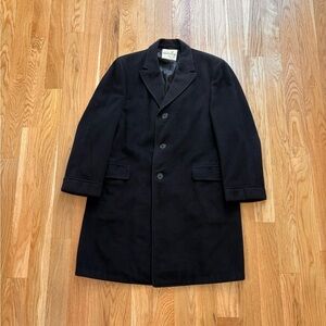 Harvard Square Stanley Kashmenk Cashmere Mink Fur Vintage 60s Overcoat Peacoat L